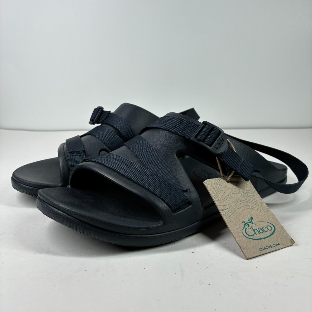 Chaco Chillos Sport Men's 12 Navy Blue Adjustable Strap Slide Sandals JCH108029